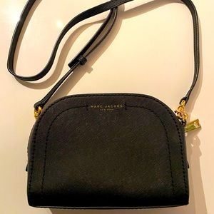 Marc Jacobs black leather crossbody bag